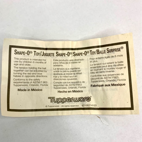 New TUPPERWARE Shape-O / 2, learning Block puzzle Sorter kids toddler preschool - Picture 10 of 12